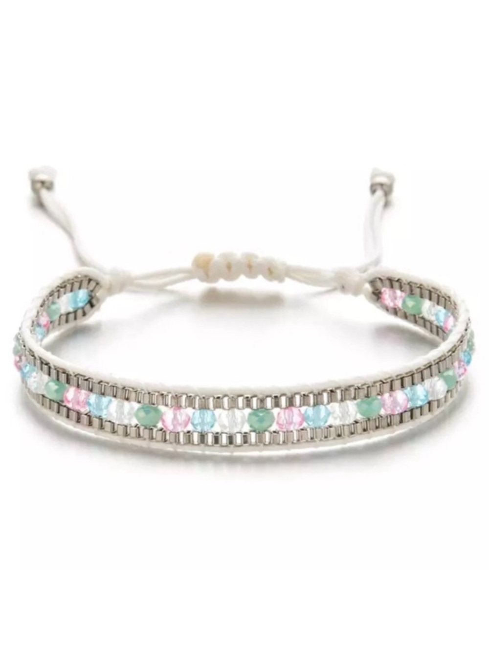 ⭐️ 5 for $25 Bohemian Weave Rope Crystal Bracelet Adjustable